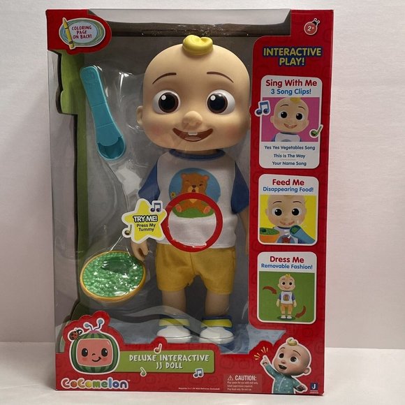 CoComelon Deluxe Interactive JJ Doll Sing Feed And Dress JJ - Picture 1 of 7